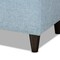 Baxton Studio Brette Blue Upholstered Brown Wood Storage Bench Ottoman 155-9108 - alternate 5